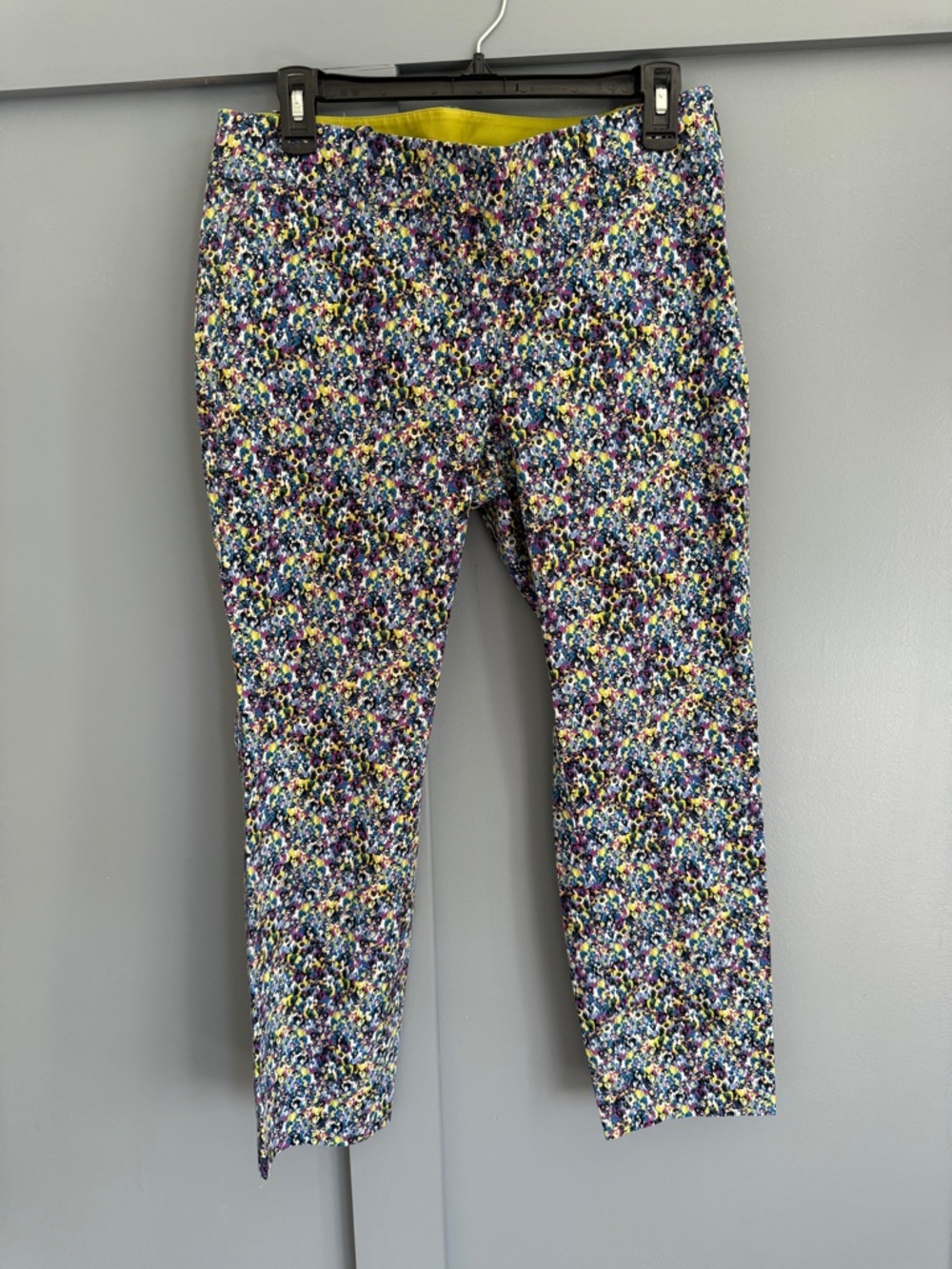 Ann Taylor Multicolor Floral Cropped Pants